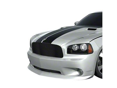 Stainless Steel Billet Upper and Lower Grilles; Black (06-10 Charger, Excluding SRT8)