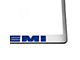 Stainless Steel HEMI License Plate Frame; Dark Blue Solid (Universal; Some Adaptation May Be Required)