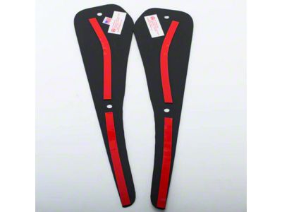 Standard Rock Guards; Front and Rear (11-14 Charger)