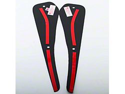 Standard Rock Guards; Rear Only (11-14 Charger)
