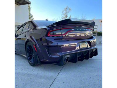 Stealth Diffuser; Full 3-Piece (20-23 Charger Widebody w/ Unthreaded Rear Differential Cross Brace)