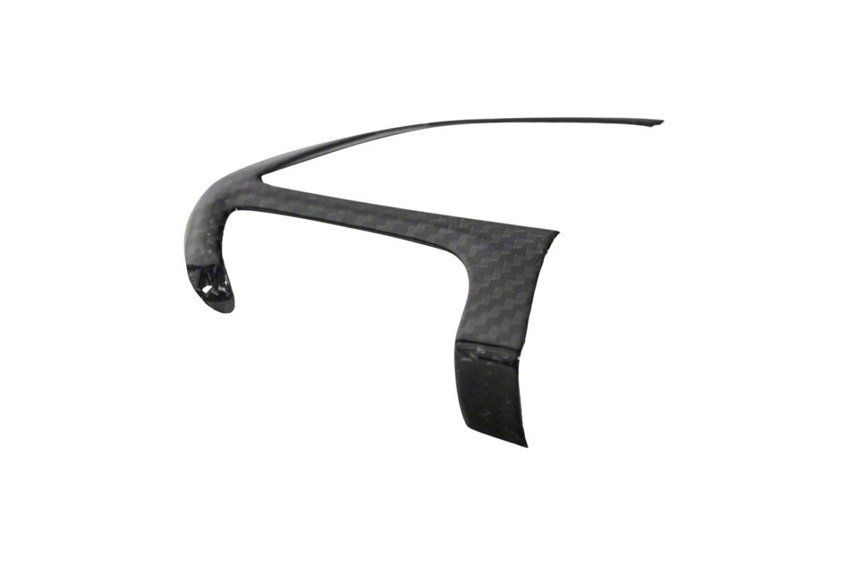 Carbon Fiber Steering Wheel Base Cover Trim For Dodge Charger/Challenger 2011+ (4pcs)
