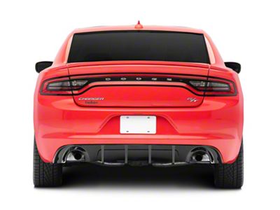 SXT Style Rear Diffuser; Gloss Black (15-18 Charger R/T; 15-23 Charger SE, SXT w/ Round Exhaust Tips)