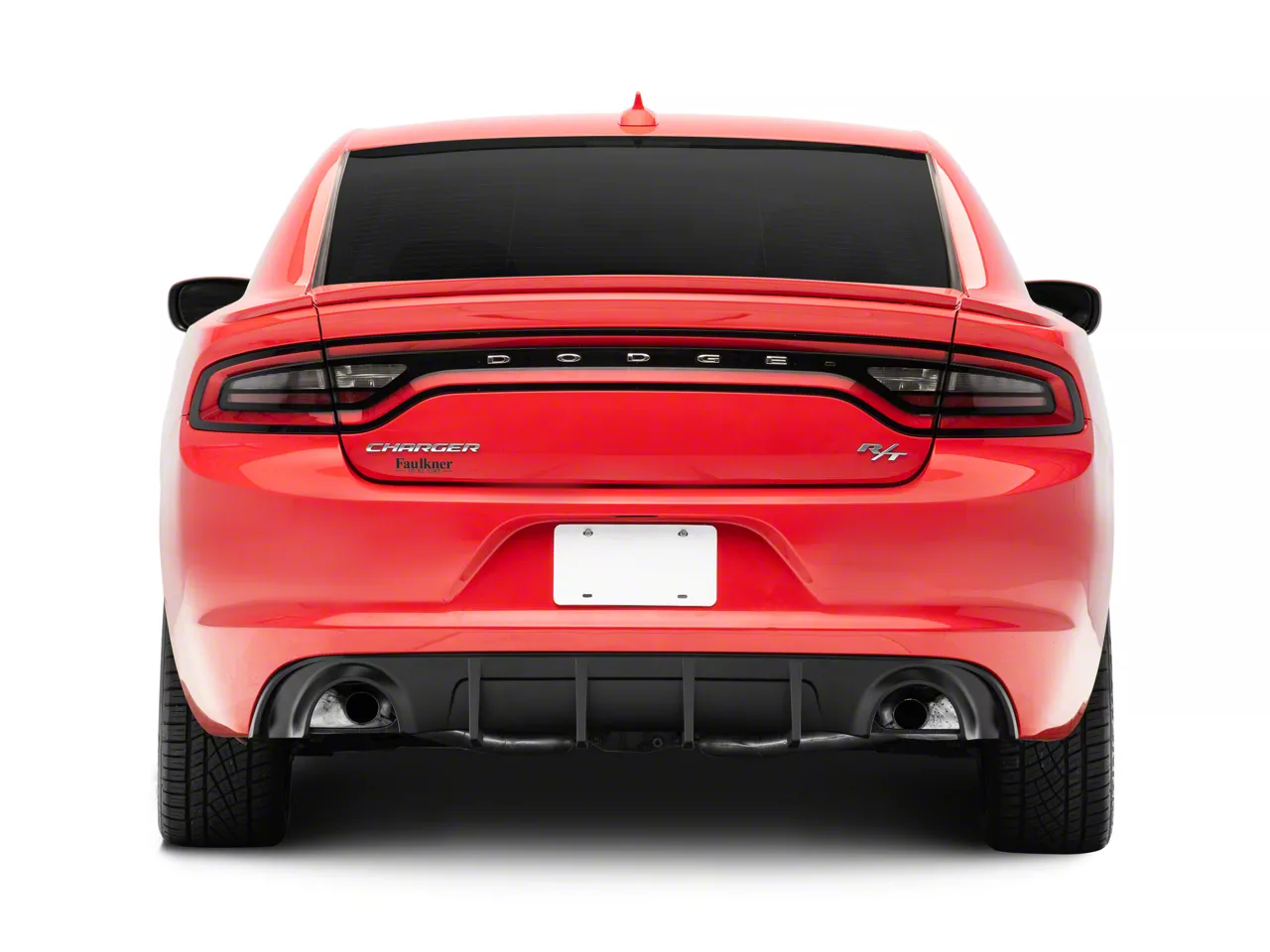 Charger SXT Style Rear Diffuser; Matte Black (15-18 Charger R/T; 15-23 ...