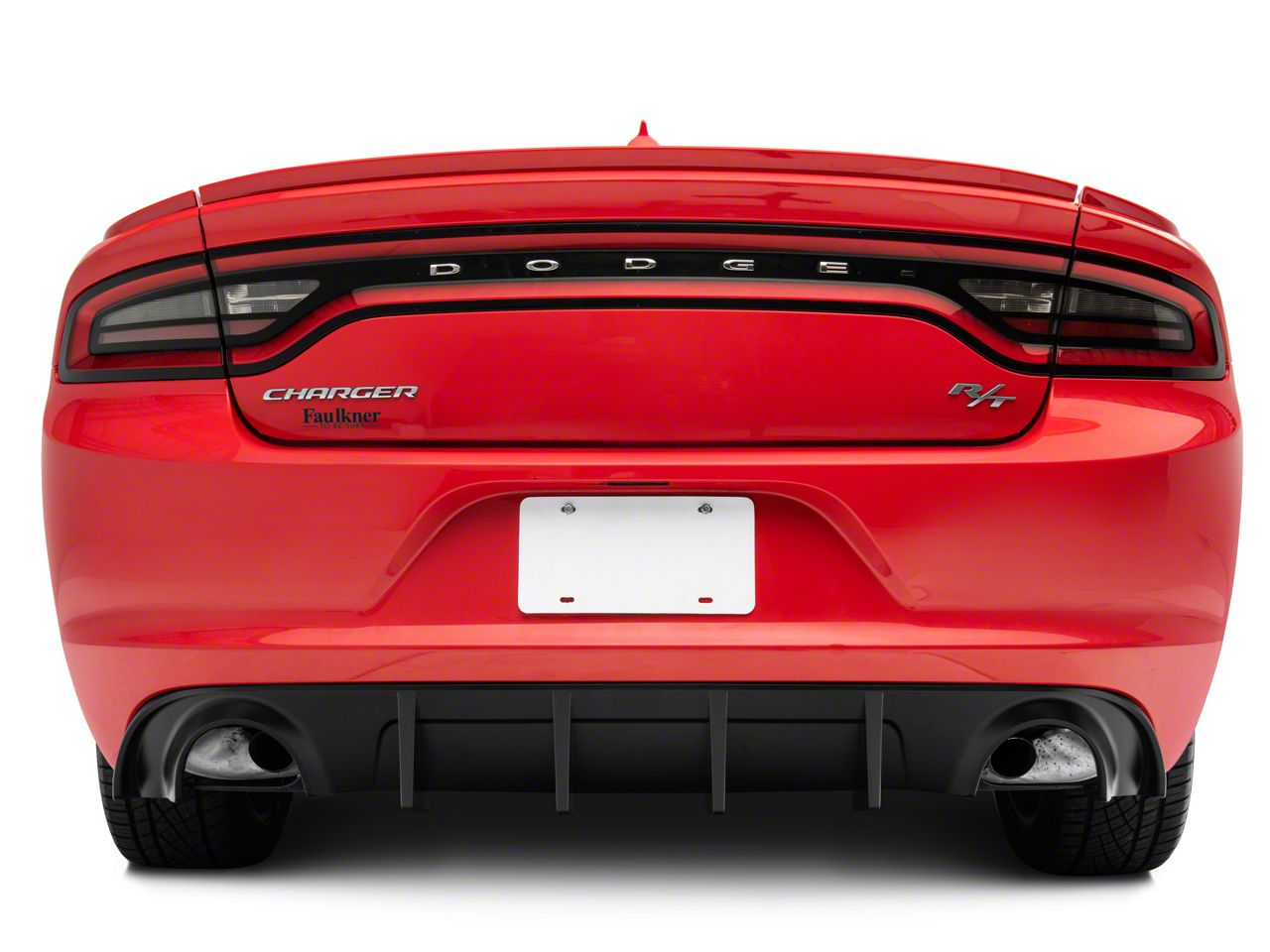 Charger SXT Style Rear Diffuser; Matte Black (15-18 Charger R/T; 15-23 ...
