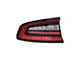 CAPA Replacement Tail Light; Black Housing; Red/Clear Lens; Driver Side (15-23 Charger)