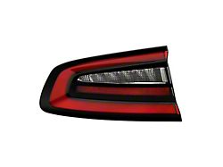 Tail Light; Black Housing; Red Clear Lens; Driver Side (15-23 Charger)