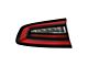 Tail Light; Black Housing; Red Clear Lens; Driver Side (15-23 Charger)