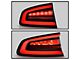 Tail Light; Black Housing; Red Clear Lens; Driver Side (15-23 Charger)