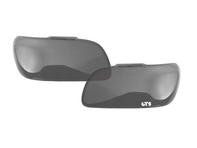 Tail Light Covers; Carbon Fiber Look (06-08 Charger)
