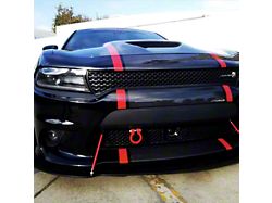 Titanium Lite Tow Hook with Two Red D-Rings; Front and Rear (15-23 Charger)