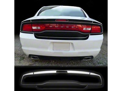 Trunk Deck and Rear Blackout Stripes; Gloss Black (19-23 Charger)