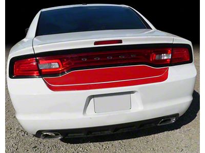 Trunk Deck and Rear Blackout Stripes; Gloss Black (11-14 Charger)