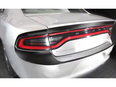 Trunk Deck and Rear Blackout Stripes; Matte Black (15-18 Charger)