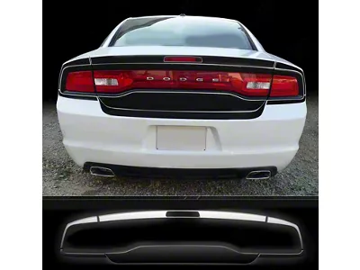 Trunk Deck and Rear Blackout Stripes; Gloss Black (11-14 Charger)