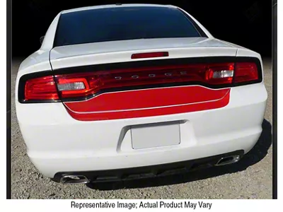 Trunk Deck and Rear Blackout Stripes; Gloss Black (15-18 Charger)