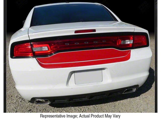 Trunk Deck and Rear Blackout Stripes; Gloss Black (19-23 Charger)