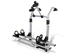 Trunk Mounted Bike Rack; 2-Bike; Silver (Universal; Some Adaptation May Be Required)