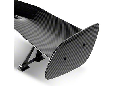 Type-1 GT Style Universal Wing with Mounts; Carbon Fiber (Universal; Some Adaptation May Be Required)