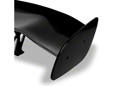 Type-2 GT Style Universal Wing with Mounts; Gloss Black (Universal; Some Adaptation May Be Required)