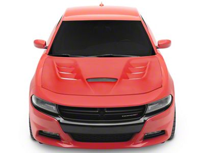 Type-VIP Style Ram Air Hood; Unpainted (15-23 Charger)