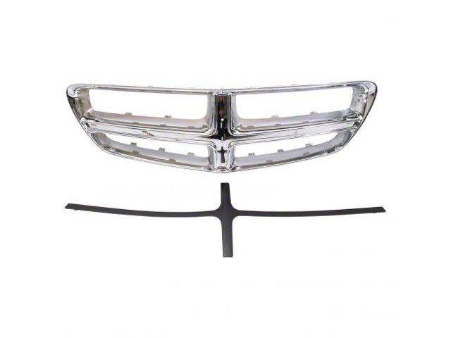 Upper Replacement Grille; Chrome and Black (11-14 Charger SE, SXT, R/T)