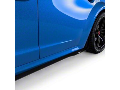 V3R Side Skirt Splitters; Dry Carbon Fiber Vinyl (20-23 Charger Widebody)