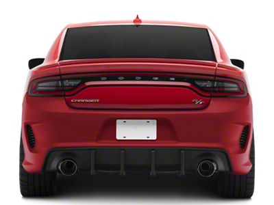 V3R Style Rear Diffuser; Matte Black (20-23 Charger Widebody)