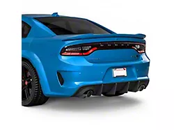 V3R Style Rear Diffuser; Matte Black (20-23 Charger Widebody)