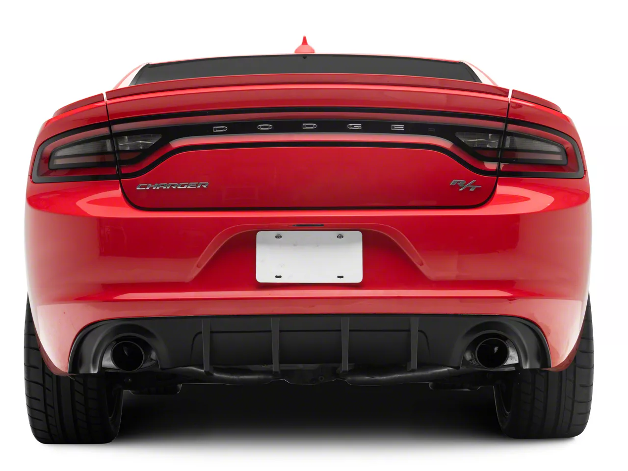 Charger V3R Style Rear Diffuser; Matte Black (15-23 Charger R/T, SXT ...