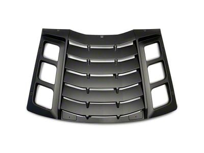 V3R Style Rear Window Louvers; Matte Black (11-23 Charger)