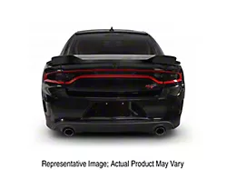 V3R Style Wicker Bill Rear Spoiler Add-On; Carbon Flash Metallic Vinyl (15-23 Charger, Excluding Widebody)