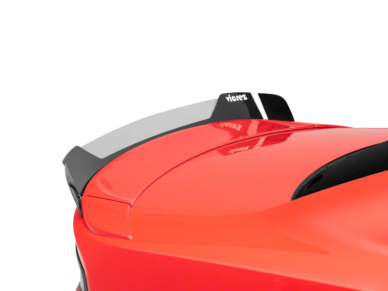 Charger V3R Wicker Bill for 3Piece Rear Spoiler; Gloss Black (1523