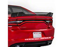 V3R Wicker Bill for 3-Piece Rear Spoiler; Gloss Carbon Fiber Vinyl (15-23 Charger)