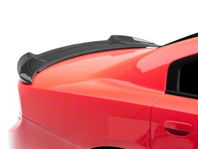 V5R Carbon Fiber Rear Wing Spoiler; Gloss Carbon Fiber (11-23 Charger)