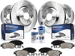 Vented Brake Rotor, Pad, Brake Fluid and Cleaner Kit; Front and Rear (06-20 Charger AWD SE, AWD SXT, Daytona, GT & R/T w/ Dual Piston Front Calipers)