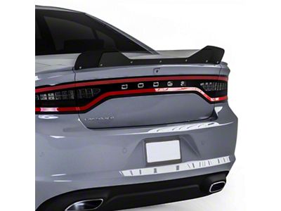 VZ1 Wicker Bill for 3-Piece Rear Spoiler; Gloss Black (15-23 Charger)