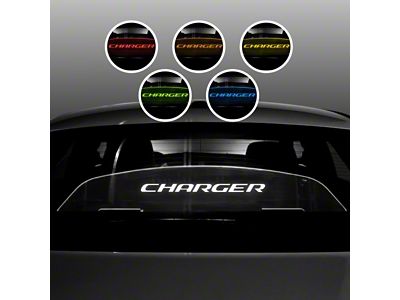 Wind Deflector with Charger Script; White Lighting Kit (06-23 Charger)