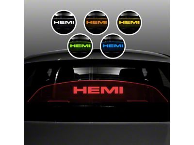 Wind Deflector with HEMI Logo; Red (06-23 Charger)