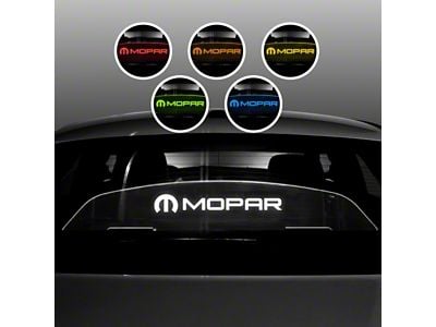 Wind Deflector with Mopar Logo; White (06-23 Charger)