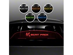 Wind Deflector with Scat Pack Logo; Red (06-23 Charger)