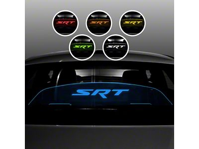 Wind Deflector with SRT Logo; Blue (06-23 Charger)