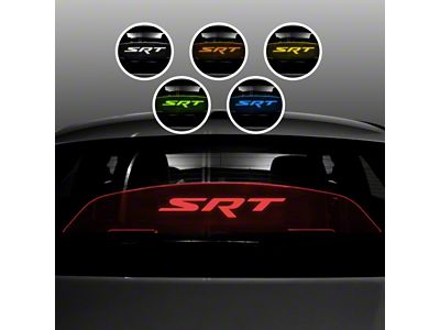 Wind Deflector with SRT Logo; Red Lighting Kit (06-23 Charger)