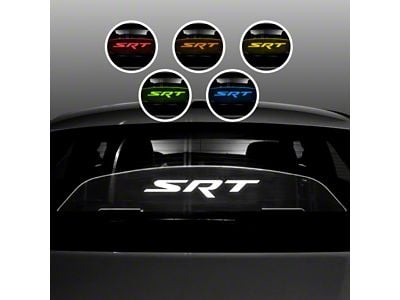 Wind Deflector with SRT Logo; White (06-23 Charger)