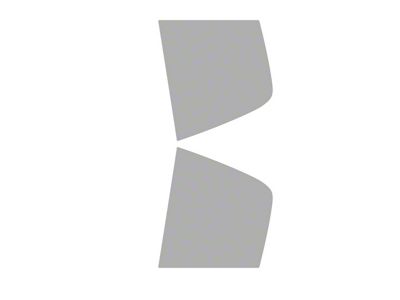 Window Tint Pre-Cut Kit; Rear Doors; 5% Dark (15-23 Charger)