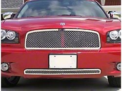 Wire Mesh Upper and Lower Grilles; Chrome (06-10 Charger, Excluding SRT8)