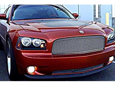 Wire Mesh Upper and Lower Grilles; Chrome (06-10 Charger, Excluding SRT8)