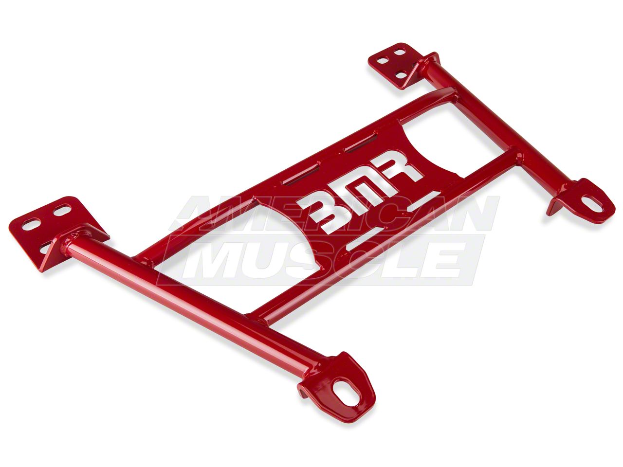 BMR Mustang Radiator Support Chassis Brace; Red BMR-CB004R (05-14 ...