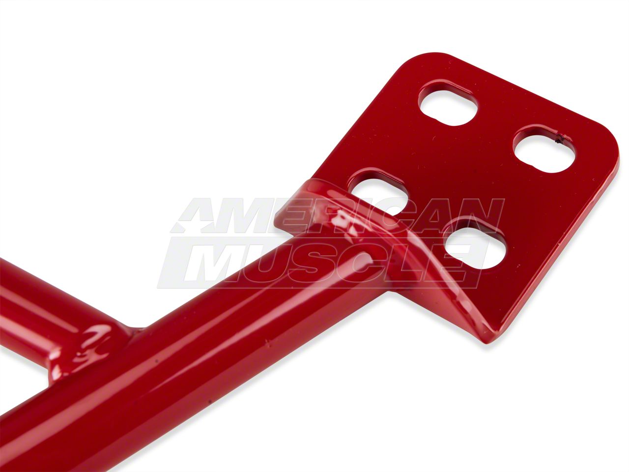 BMR Mustang Radiator Support Chassis Brace; Red BMR-CB004R (05-14 ...