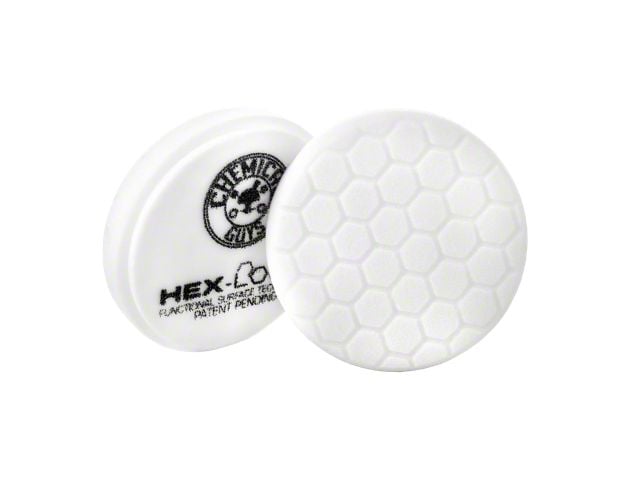 Chemical Guys White Hex-Logic Light-Medium Polishing Pad; 6.50-Inch